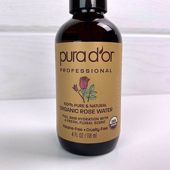 Pura d'or Other - Pura d'or Organic Rose Water Toner Spray Skin Hydrator‎ Moisturizer Antioxidant